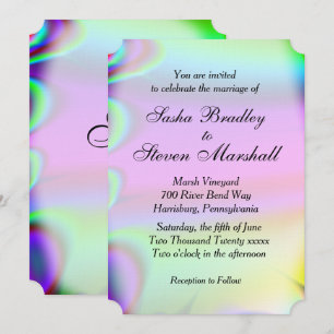 Invitación a la boda arcoiris Interés gay