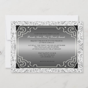 Invitación a la boda Art Déco de los años 20