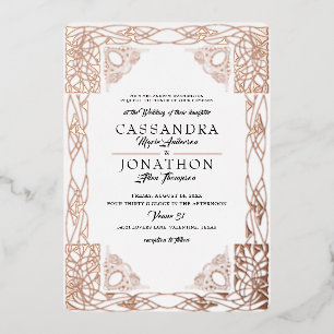 Invitación a la boda: Art Nouveau y poema 22