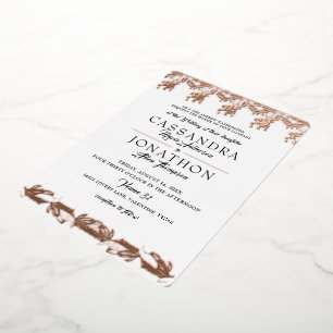 Invitación a la boda - Art Nouveau y poema 5