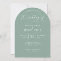 Invitación a la boda artística