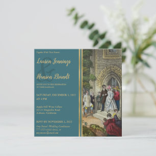 Invitación a la boda artística de Novias Vintage y