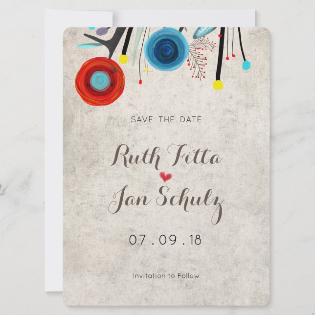 Invitación a la boda asombrosa Rupydetequila (Anverso)