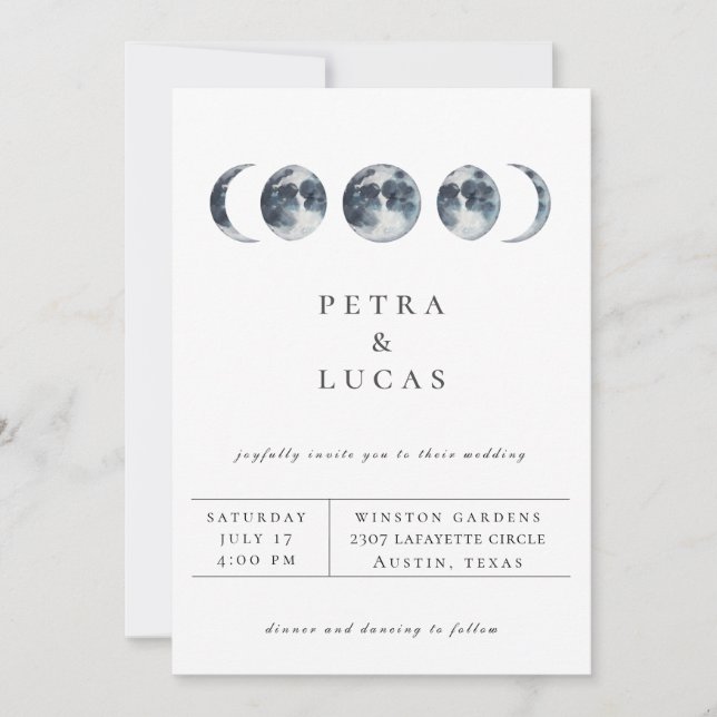 Invitación a la Boda Azul de la Armada Celestial d (Anverso)