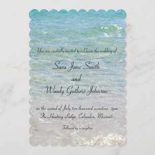 Invitación a la Boda Azul del Océano