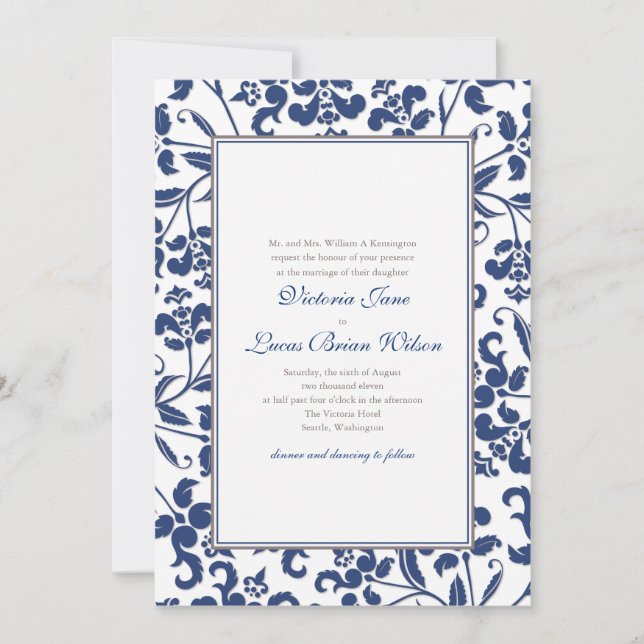 Invitación a la boda barroca (Anverso)