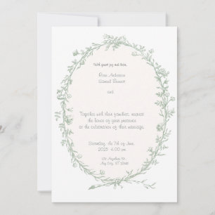 Invitación a la boda barroca