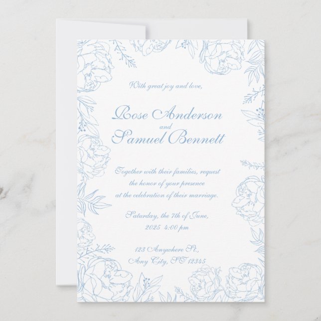 Invitación a la boda barroca (Anverso)