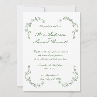 Invitación a la boda barroca