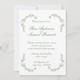 Invitación a la boda barroca