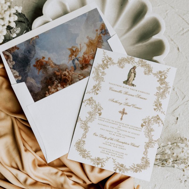 Invitación a la boda barroca de la Virgen Católica (Subido por el creador)
