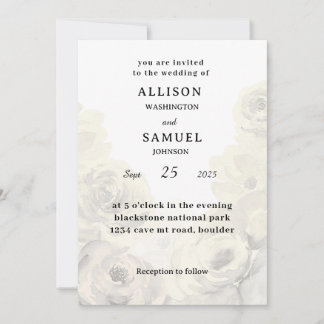 Invitación a la boda Big Flower 2025