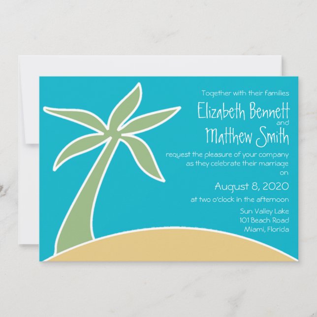 Invitación a la boda bilingüe (Anverso)