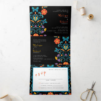 Invitación a la boda bilingüe - Fiesta todo en uno
