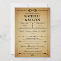 Invitación a la boda bistró