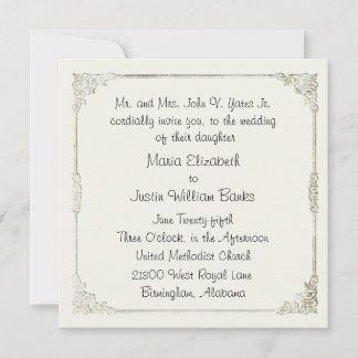 Invitación a la Boda Blanca de Invierno de Moda
