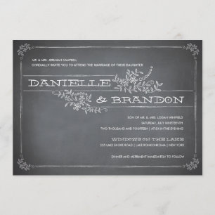 Invitación a la boda blanca del esténcil del table