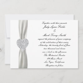 Invitación a la boda blanca en el corazón de los d