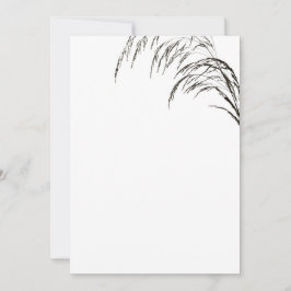 Invitación a la boda blanca y negra