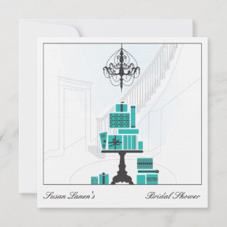 Invitación a la boda Blue Bridal Shower