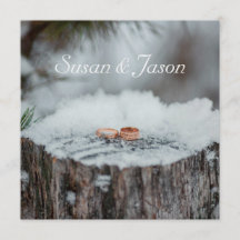 Invitación a la boda: Boda de invierno