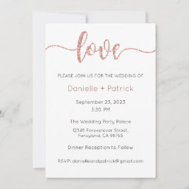 Invitación a la boda, Boda estacional, corazón