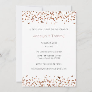Invitación a la boda, Boda estacional, corazón
