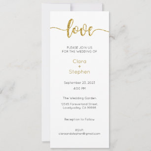 Invitación a la boda, Boda estatiar, amor