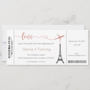 Invitación a la boda, Boda estatiar, amor
