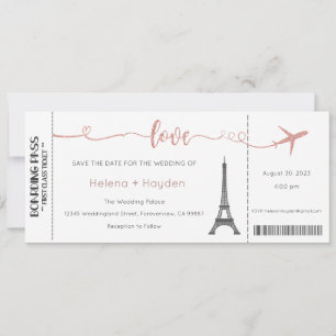 Invitación a la boda, Boda estatiar, amor