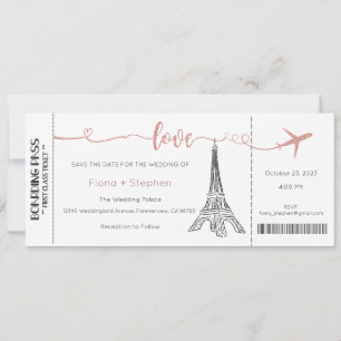 Invitación a la boda, Boda estatiar, amor