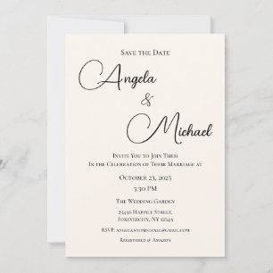 Invitación a la boda, Boda estatiario