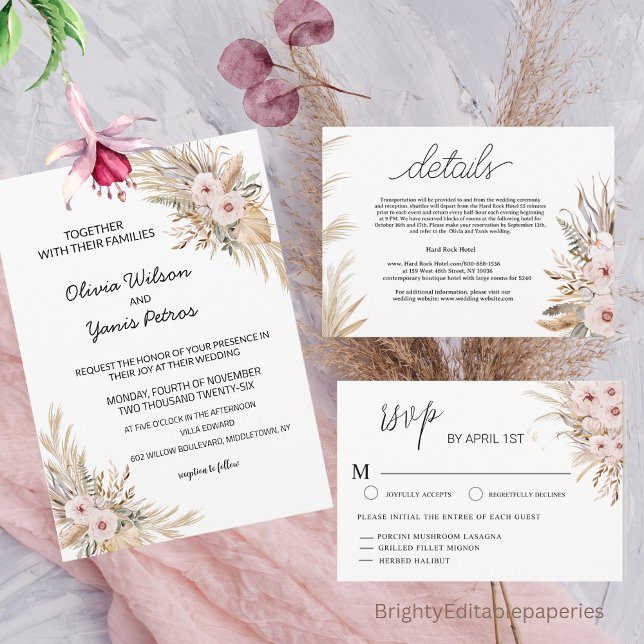 Invitación a la boda bohemia (Subido por el creador)