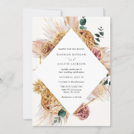 Invitación a la Boda Bohemia Pampas