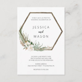 Invitación a la boda bohemiana