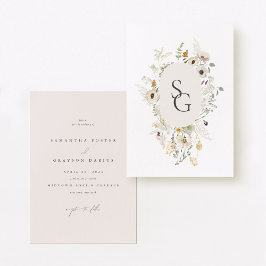 Invitación a la boda botánica