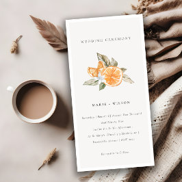 Invitación a la boda botánica Boho, Naranja de Mod