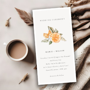 Invitación a la boda botánica Boho, Naranja de Mod