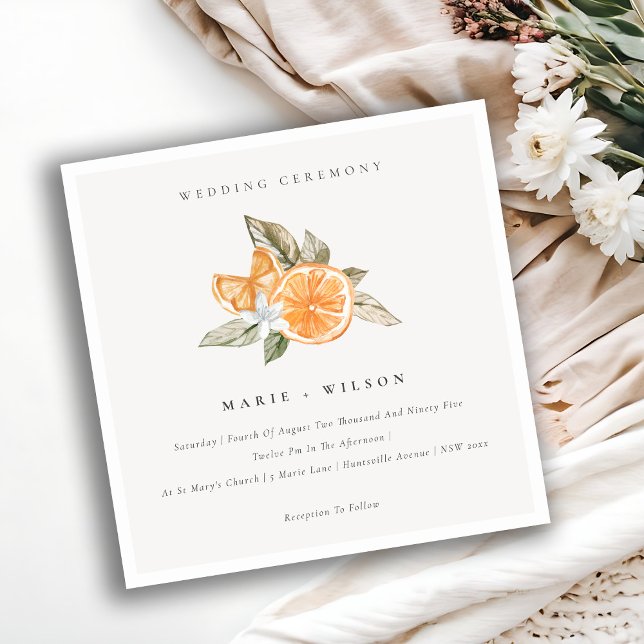 Invitación a la boda botánica Boho, Naranja de Mod (Subido por el creador)