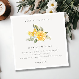 Invitación a la boda botánica de Lemon Boho de Mod