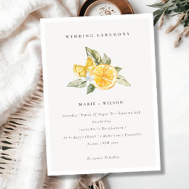 Invitación a la boda botánica de Lemon Boho de Mod