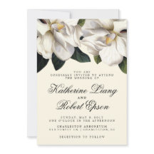 Invitación a la Boda Botánica de Magnolia Meridion