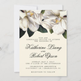 Invitación a la Boda Botánica de Magnolia Meridion