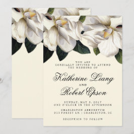 Invitación a la Boda Botánica de Magnolia Meridion