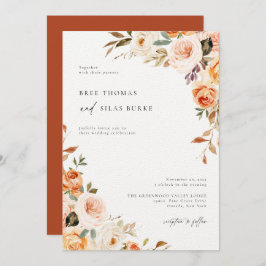 Invitación a la Boda Botánica de Otoño