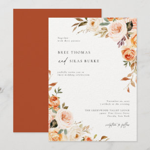 Invitación a la Boda Botánica de Otoño