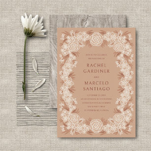 Invitación a la Boda Botánica de Terracota