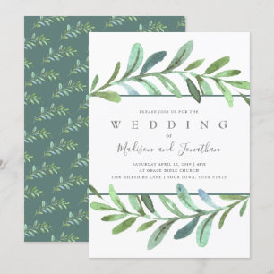 Invitación a la Boda Botánica de Vines Modernos