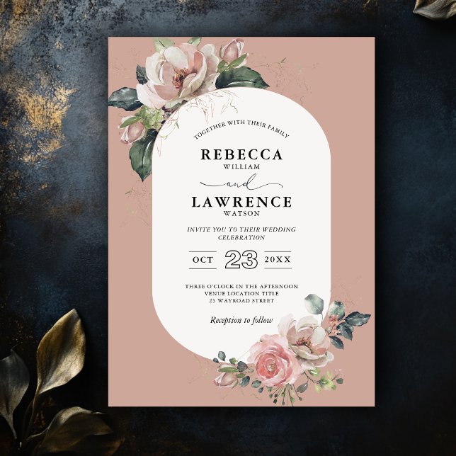 invitación a la boda botánica del sabio de la moda (Subido por el creador)