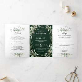 Invitación a la Boda Botánica Eucalyptus Greenery